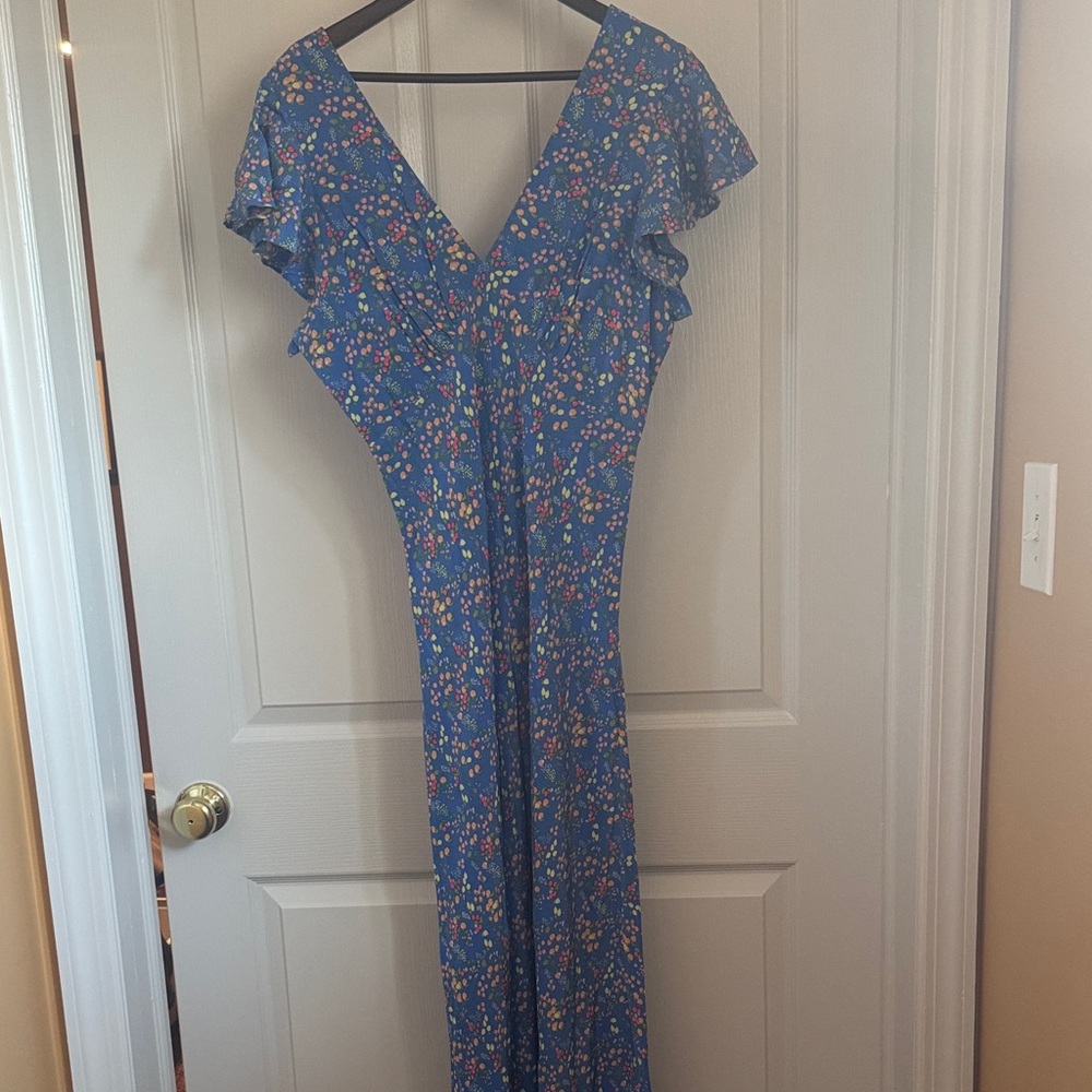 Rails Blue Floral Midi Dress